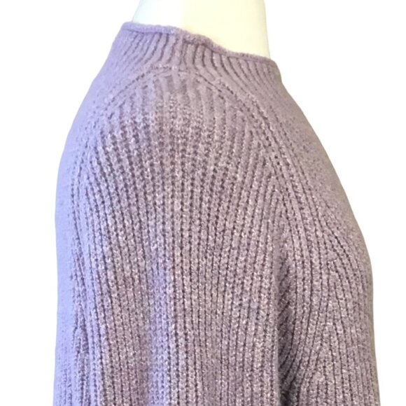 Chicos Lavender Marled Mock-Neck Dolman Sleeve Pullover Sweater Ladies Large - Picture 4 of 10